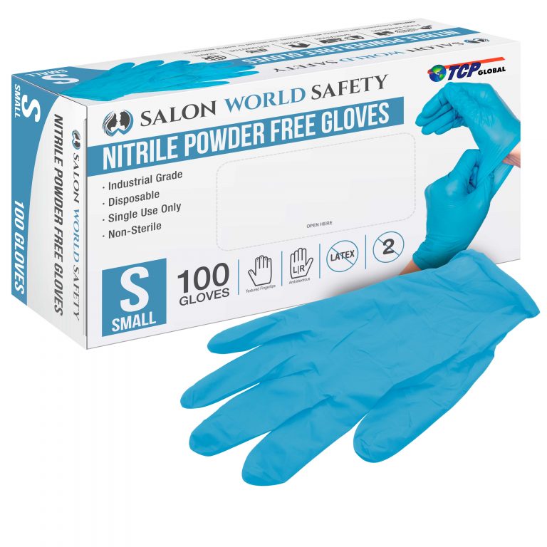 nitrile gloves blue